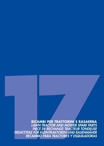 1tRICAMBI PER TRATTORINI E RASAERBA LAWN ... - Scan-Agro