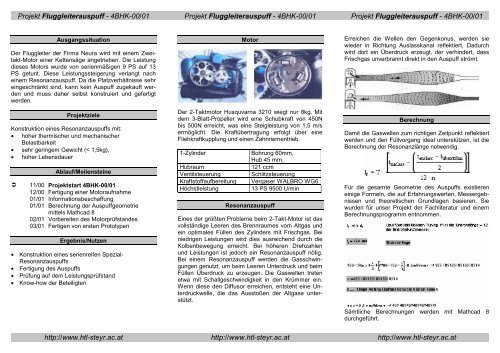 Projektfolder - der HTL Steyr