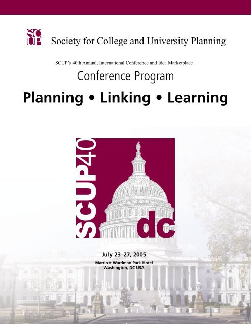 Final Program (pdf) - Society for College and University Planning
