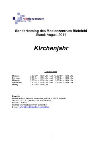 Kirchenjahr - Medienzentrum Bielefeld
