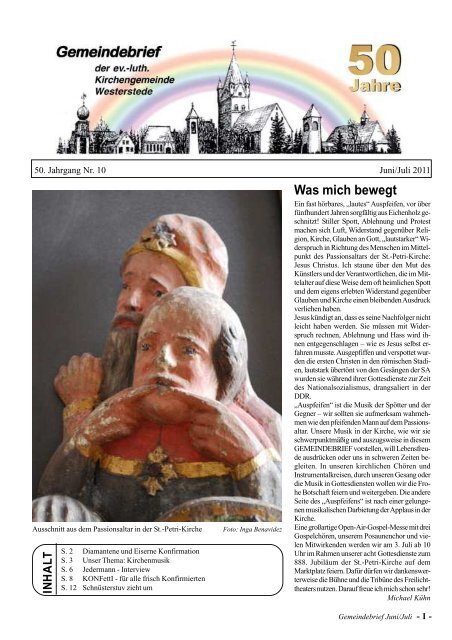 VERANSTALTUNGEN - BERICHTE - INFORMATIONEN Kirchen