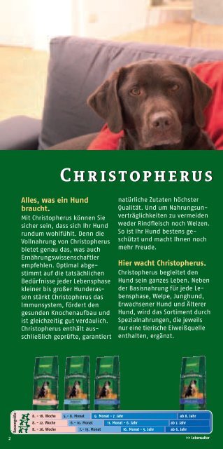 Christopherus. Der sichere Weg zum gesunden Hund ...
