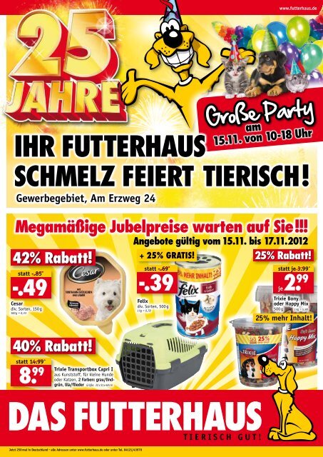 Tierisch feiern! Jede Menge Spiel, Spaß und Party ... - Das Futterhaus