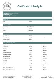 Geranium 15 mL lot 205330 Finished Goods Testing
