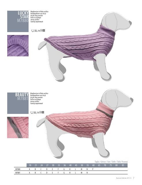 DOG COAT COLLECTION 2011/12