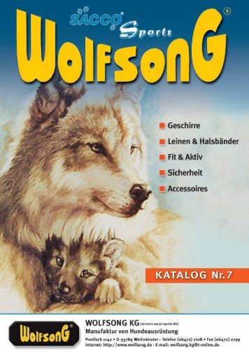 Lederleinen und Halsbänder - Wolfsong