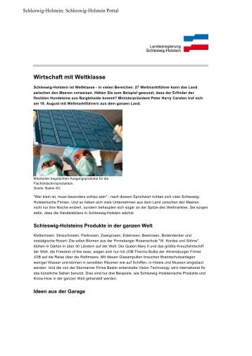 Wirtschaft mit Weltklasse