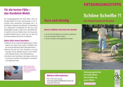 Schöne Scheiße ?! - Entsorgungsbetrieb der Stadt Mainz