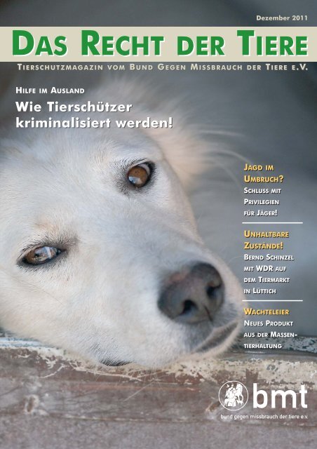RDT 4/2011 - Bund gegen Missbrauch der Tiere ev