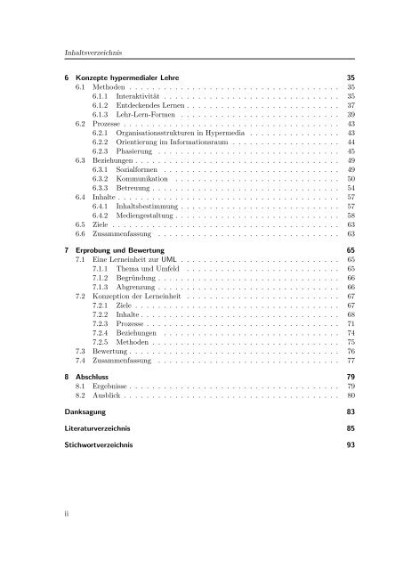 Didaktische Konzepte hypermedialer Lernumgebungen: Umsetzung ...