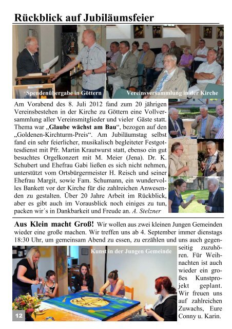 Gemeindeblatt September 2012.pub - Kirchspiel Magdala/Bucha