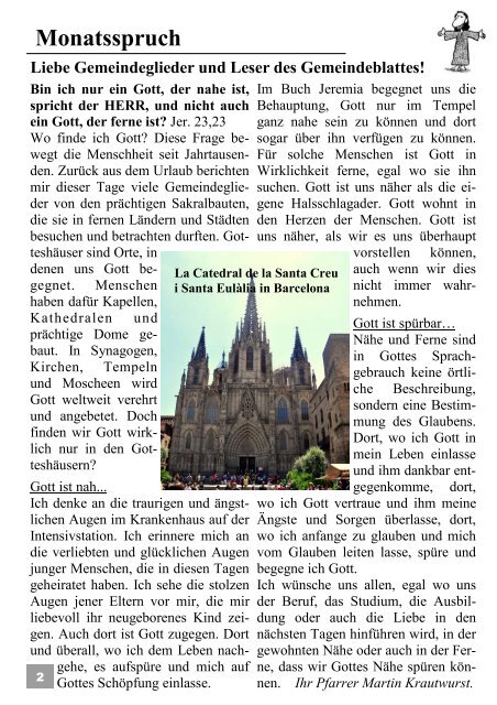 Gemeindeblatt September 2012.pub - Kirchspiel Magdala/Bucha