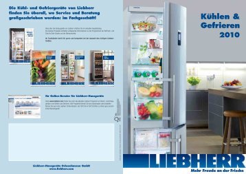 Kühl-Gefrier-Kombinationen und - Liebherr