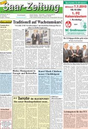 19.06.2010 - Saar-Zeitung
