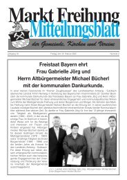 Markt Freihung Mitteilungsblatt