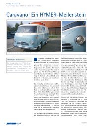 Caravano: Ein HYMER-Meilenstein - Hymer Club Italia