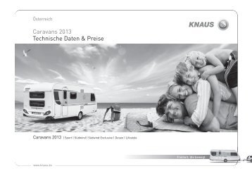 Knaus Wohnwagen 2013 - Technische Daten und Preise