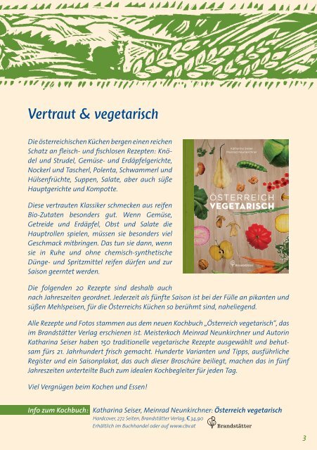 Österreich vegetarisches Rezeptheft - Ja! Natürlich