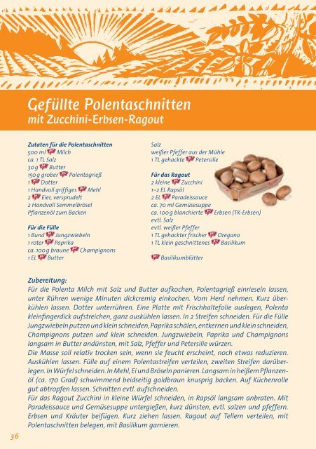 Österreich vegetarisches Rezeptheft - Ja! Natürlich