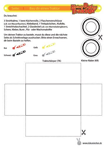 Bau dir einen Traktor Seite: 1 - KiKANiNCHEN