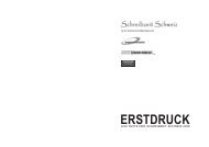 ERSTDRUCK - Schreibzeit Schweiz