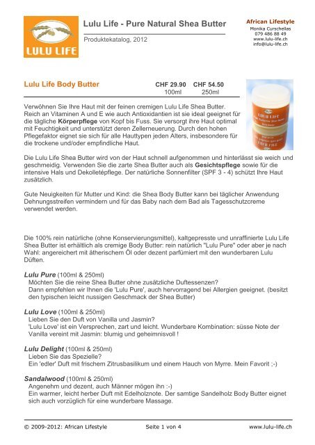 Lulu Life - Pure Natural Shea Butter