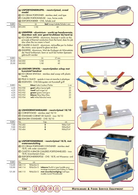 Emga Catalogus - Hofland Grootkeuken BV