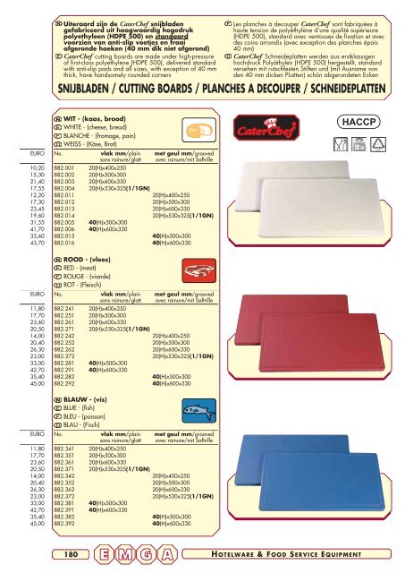 Emga Catalogus - Hofland Grootkeuken BV