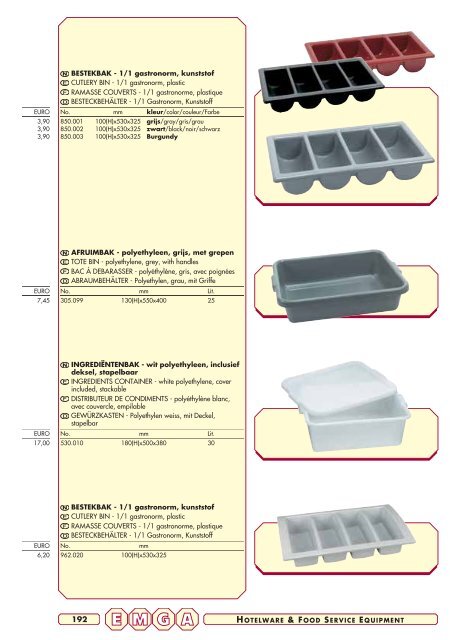 Emga Catalogus - Hofland Grootkeuken BV