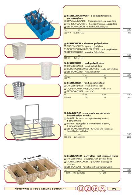 Emga Catalogus - Hofland Grootkeuken BV