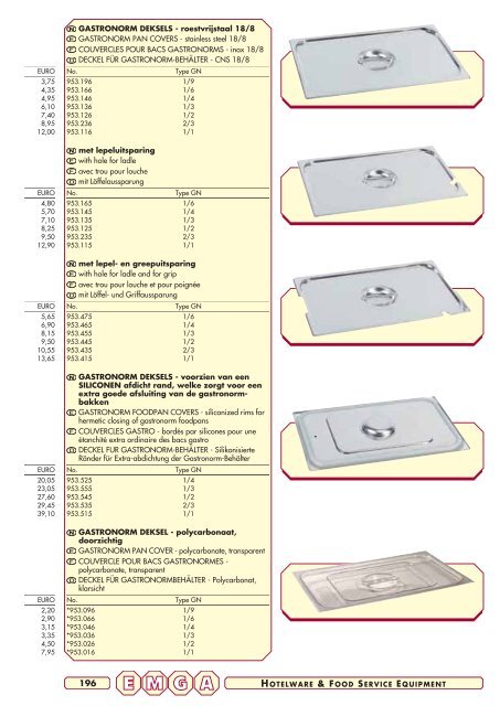 Emga Catalogus - Hofland Grootkeuken BV