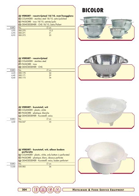 Emga Catalogus - Hofland Grootkeuken BV