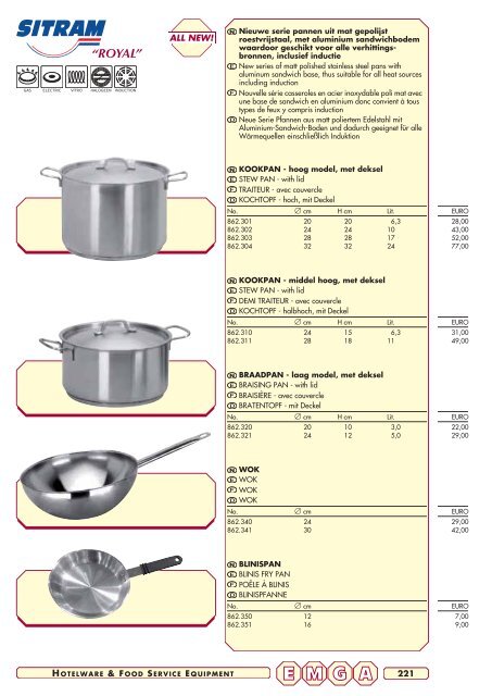 Emga Catalogus - Hofland Grootkeuken BV