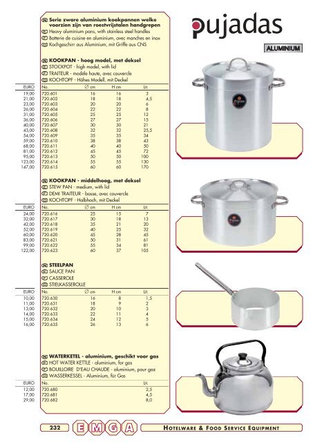 Emga Catalogus - Hofland Grootkeuken BV