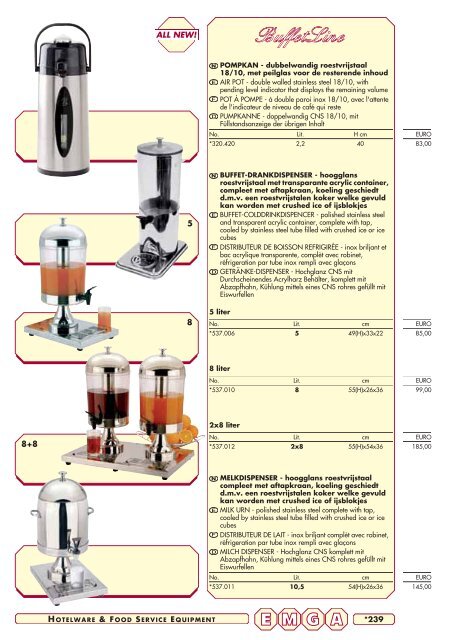 Emga Catalogus - Hofland Grootkeuken BV