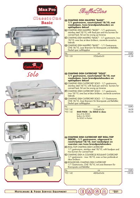 Emga Catalogus - Hofland Grootkeuken BV