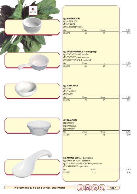 Emga Catalogus - Hofland Grootkeuken BV