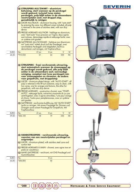 Emga Catalogus - Hofland Grootkeuken BV