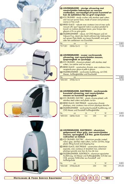 Emga Catalogus - Hofland Grootkeuken BV