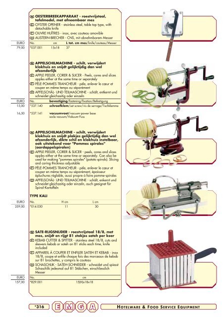 Emga Catalogus - Hofland Grootkeuken BV