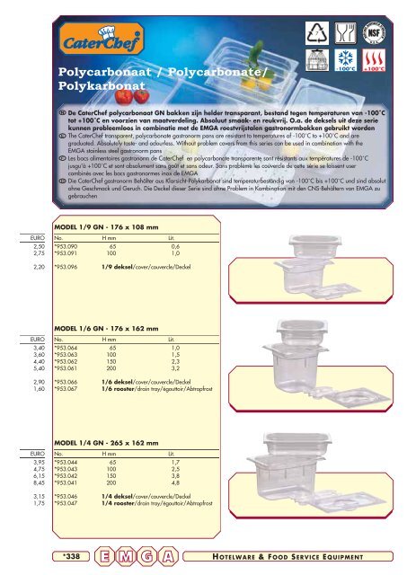 Emga Catalogus - Hofland Grootkeuken BV