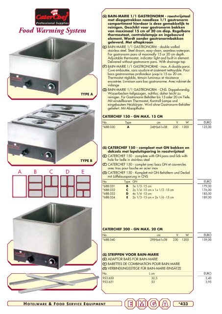 Emga Catalogus - Hofland Grootkeuken BV