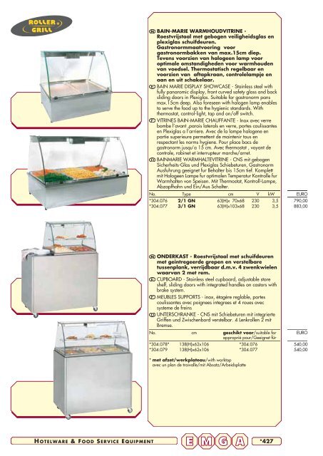 Emga Catalogus - Hofland Grootkeuken BV