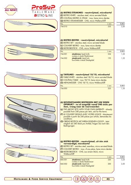 Emga Catalogus - Hofland Grootkeuken BV