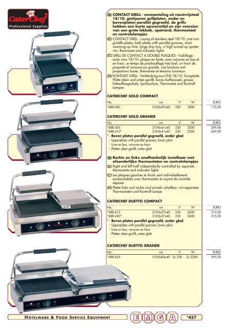 Emga Catalogus - Hofland Grootkeuken BV