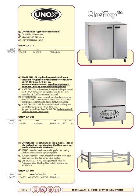 Emga Catalogus - Hofland Grootkeuken BV
