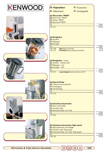 Emga Catalogus - Hofland Grootkeuken BV