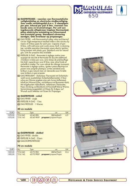 Emga Catalogus - Hofland Grootkeuken BV