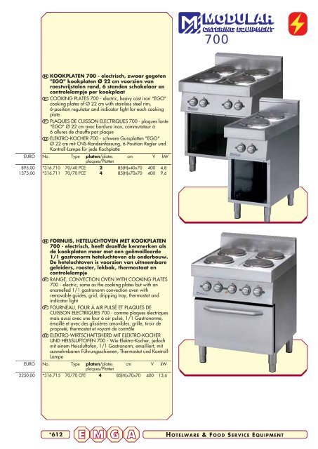 Emga Catalogus - Hofland Grootkeuken BV