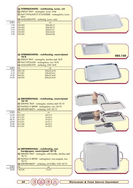 Emga Catalogus - Hofland Grootkeuken BV